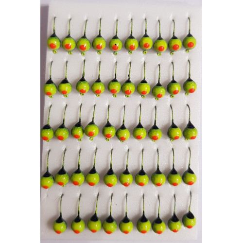 Мормышка вольфрам шар 4 крашеный